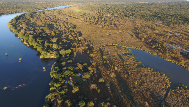 Vue aérienne du Parc National de Kafue @Sous l'Acacia