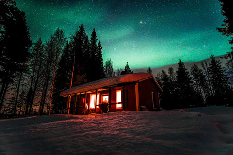 Cabane de pêcheur en Laponie Suédoise