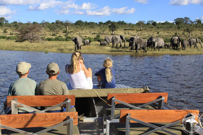 Groupe de voyageurs équipé de vêtements pour un safari @Sous l'Acacia